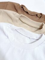 بلوز یقه گرد بند کنار - Image 3